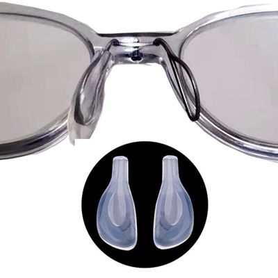 Eyeglasses Nose Pads Pushin Pieces Push in Soft Silicone Slide Nosepads for Eye Glasses Sunglasses