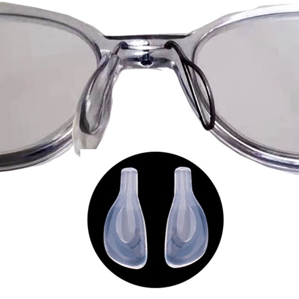 Eyeglasses Nose Pads Pushin Pieces Push in Soft Silicone Slide Nosepads for Eye Glasses Sunglasses