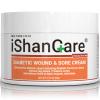 iShanCare Diabetic Wound Ulcer Cream - First Aid Healing Ointment, Natural Protective Ointment for Leg & Foot Ulcers, Venous Ulcers, Bed Sores, Pressure Sores and Septic Wounds view 1