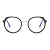 2 Pack Transition Photochromic Bifocal Reading Glasses for Women computer Fashion round Readers Sunglasses (2pcs-black&leopard, 3.75, multiplier_x) view 3