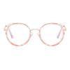 2 Pack Transition Photochromic Bifocal Reading Glasses for Women computer Fashion round Readers Sunglasses (2pcs-brwon&pink flower, 2.25, multiplier_x) view 4