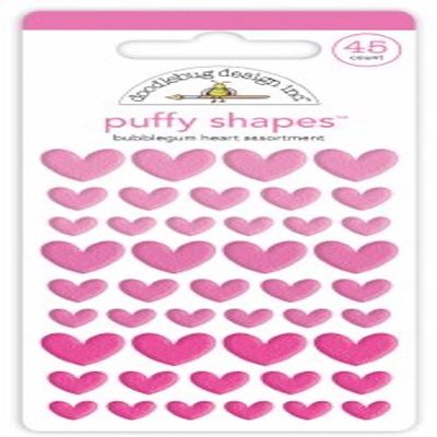 Bubblegum Heart Puffy Shapes - Doodlebug