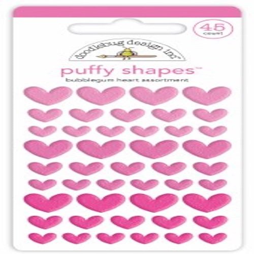 Bubblegum Heart Puffy Shapes - Doodlebug