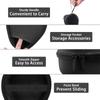 Aenllosi for Theragun Mini Plus/Mini 3.0/mini 2.0 Handheld Electric Massage Gun Hard Case,Replace Head & USB Charging Cable Organizer (Case Only,Black) view 3