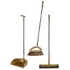 GANAZONO Broom Dustpan Scraper Set Long Handle Stand Up Broom Combo Dustpan for Home Kitchen Room Office Lobby Floor view 1