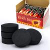 MEKER Quick Light Charcoal Briquettes, Charcoal Disk Lights, 33 mm Nature Coal Disks, Instant Fire Coal Tablet, Charcoal Burner (100Pcs) view 1