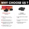 MEKER Quick Light Charcoal Briquettes, Charcoal Disk Lights, 33 mm Nature Coal Disks, Instant Fire Coal Tablet, Charcoal Burner (100Pcs) view 3