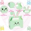 24 Pack Bunny Eggs Gift Box with Handle - Easter Basket Containers for Kids, Home School Classroom Party Favor Decorations view 4