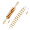 Deston 2 in 1 Wooden Back Massager Roller Rope & Handheld Roller Massager Stick, Relax Fascia, Cellulite, Muscle, Back & Abdomen, Therapy Lymphatic Anti Cellulite Muscle Recovery Massage Tool view 1
