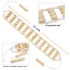 Deston 2 in 1 Wooden Back Massager Roller Rope & Handheld Roller Massager Stick, Relax Fascia, Cellulite, Muscle, Back & Abdomen, Therapy Lymphatic Anti Cellulite Muscle Recovery Massage Tool view 2