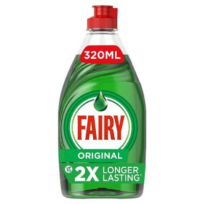 Fairy Original Washing Up Liquid Green with LiftAction, 320ml