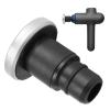 Brrnoo 18mm Massager Replacement Head, Replaceable Massager Gun Attachment Outer Diameter Metal Flat Head, Stainless Steel Different Muscle Heads view 1