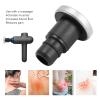 Brrnoo 18mm Massager Replacement Head, Replaceable Massager Gun Attachment Outer Diameter Metal Flat Head, Stainless Steel Different Muscle Heads view 2