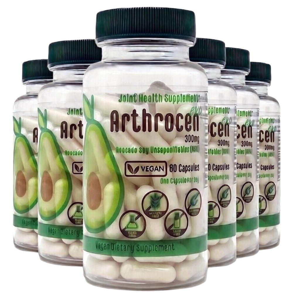 Arthrocen EVO Vegan Joint Health Supplement, 300Mg Avocado Soy Unsaponifiable, 60 Day Supply, One Capsule Per Day (12 Months)