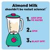 Wilderness Poets SPiN, Organic Almond Milk Concentrate (Unsweetened) - Make Almond Milk or Non-Dairy Creamer for Coffee, Tea, Lattes, Smoothies and Vegan Desserts (640 Ounce - 40 Pound) view 4