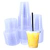 Miley Supply [50 pack] 12/14 oz. Clear Plastic Cups With Flat Lids - 50 Set view 1