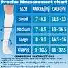 (3 Pairs) Made in USA - Circulating Dress Compression Socks 20-30 mmHg for Women & Men - Knee Hi Firm Support Stockings for Nursing Travel Flight Work - White & Brown & Black view 3