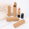 AUEAR, 50 Pack Kraft Paper Lipstick Boxes Empty Lip Gross Box 3.35"x0.79"x0.79" Rectangle Balm Perfume Essence Oil Packaging Cases for DIY Gloss Gift view 2