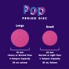 Pop Menstrual Disc | Reusable Period Disc | Medical-Grade Silicone | Tampon, Pad, and Cup Alternative | Capacity of 6 Super Tampons (Small, Pink) view 4