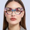 2pcs Oversized Transition Photochromic cat eye Bifocal Reading Glasses For Women rhinestones Reader Sunglasses (2PCS-c1&c2, 3.25, multiplier_x) view 2