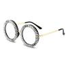 2pcs round Diamond Reader Oversized Bling Rhinestone Bifocal Reading Glasses Women Transition Photochromic Sunglasses (2pcs-white&colourful, 2.75, multiplier_x) view 4