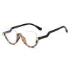 2pcs half frame Transition Photochromic Bifocal Reading Glasses for Women Cat Eye Bling Rhinestone reading Glasses (2pcs-flower&AB, 4, multiplier_x) view 3