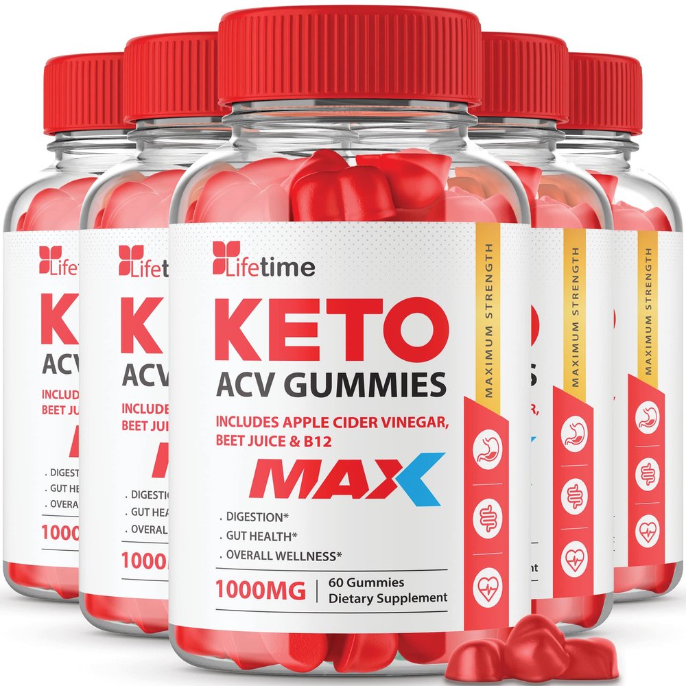 (5 Pack) Lifetime Keto Max Gummies - Official Formula, Vegan, Non GMO - Lifetime Keto Plus acc Gummies, Life Time Gummies with Lifetime Gummies , Vitamin B12, Beet Root, Pomegranate (300 Gummies)