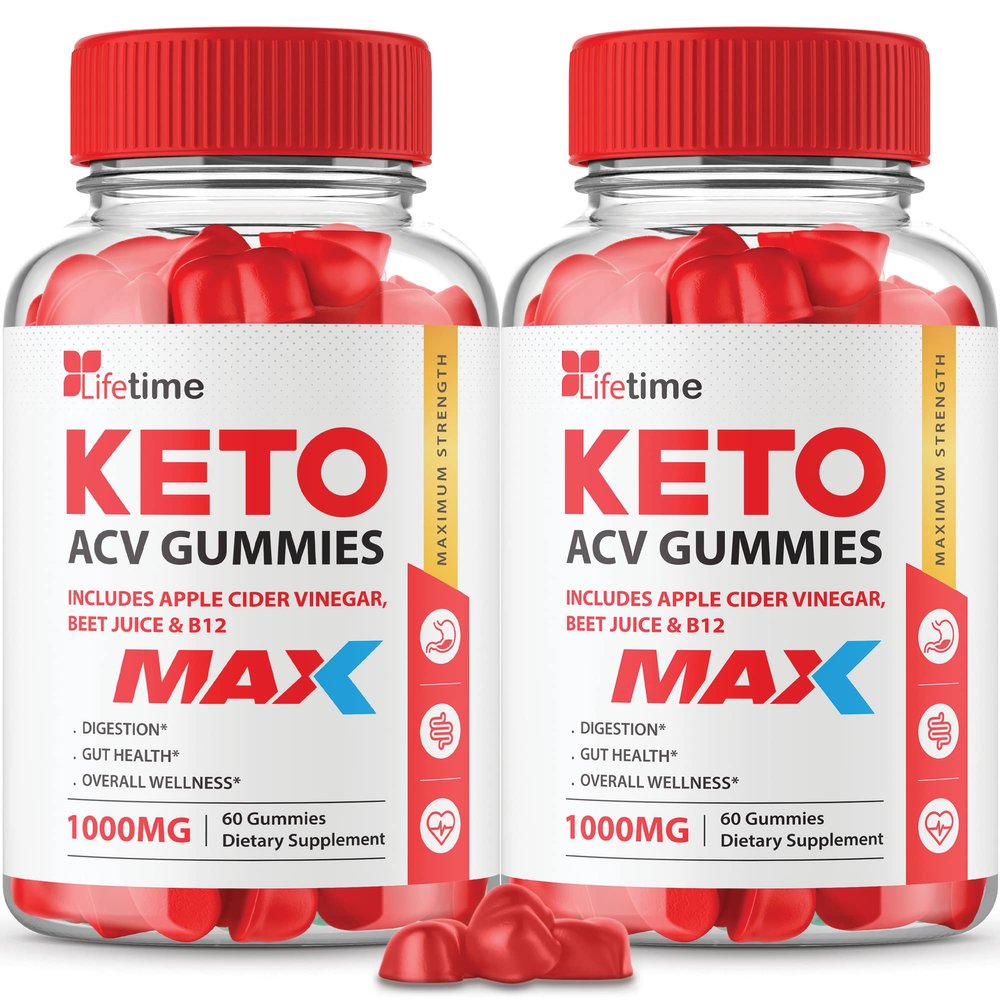 (2 Pack) Lifetime Keto Max Gummies - Official Formula, Vegan, Non GMO - Lifetime Keto Plus acc Gummies, Life Time Gummies with Lifetime Gummies , Vitamin B12, Beet Root, Pomegranate (60 Gummies)