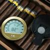 Digital Thermometer Hygrometer Humidity Temperature Meter for Cigar Round Shape M4YD (Color : Silver) view 2