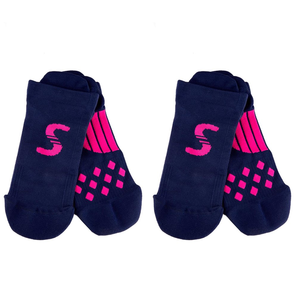 Stretch Plantar Fasciitis Socks, Arch Support, Pink, L-XL, 2-Pack