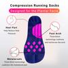 Stretch Plantar Fasciitis Socks, Arch Support, Pink, L-XL, 2-Pack view 3