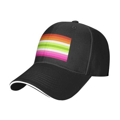 Agender Lesbian Rainbow Gay Pride Adjustable Sandwich Dad Casquette for Men Women