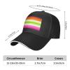Agender Lesbian Rainbow Gay Pride Adjustable Sandwich Dad Casquette for Men Women view 3