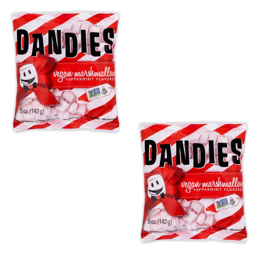 Dandies Peppermint Mini Marshmallows, 5 OZ(2 Pack)