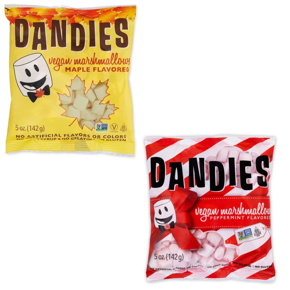 Dandies 1 Maple and 1 Peppermint Mini Marshmallows, 5 OZ (2 Pack)