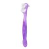 Denture Toothbrush False Toothbrush Soft Hair Safe Double Sided for Home Travel (Purple) view 1