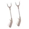 Angoily 2pcs Reaching Wheelchair Tongs Gardening Heavy Handle Clip Reacher Fire Use Oven Foldable Steel Cleaning Home Grabber Extension Coal Garbage Metal Assist Rubbish Arm view 1