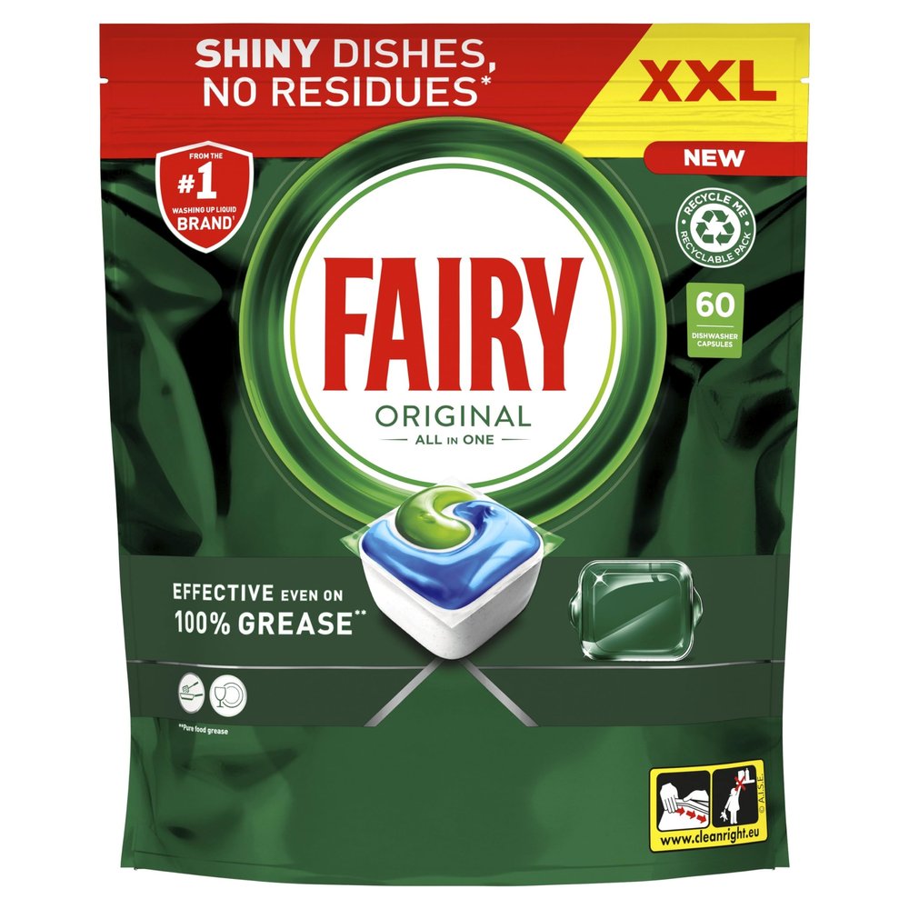 Fairy Original All in One Auto Dishwashing Tablet 60CT