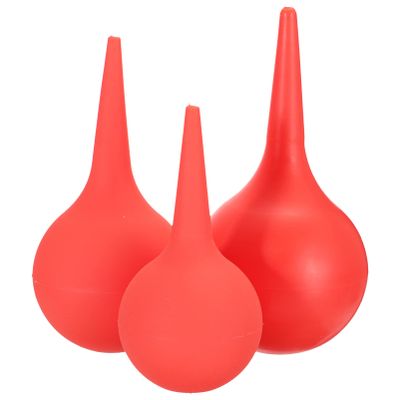 Healifty Rubber Suction Bulb Dust Blower 4.72 Inch Air Blowing Ball for Ear Syringe Cleaning and Electronic Device Dust Removal