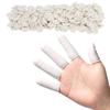 200 Count Latex Finger Cots, Disposable Fingertips Protector Finger Covers, Medium Anti Static Rubber Fingertip Protective Finger Cots for Electronic Repair, Handmade Apply view 1