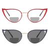 Transition Photochromic Bifocal Reading Glasses 2 Pack Spring Hinge Frames Bifocals Readers Sunglasses for Women (2PCS-blue&red, 2.5, multiplier_x) view 1