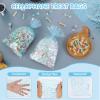 COQOFA 100 Pcs Blue Star 5"X11" Gift Wrap Cello Cellophane Treat Bags Clear Candy Cookie Plastic Poly Goodie Storage Bags with Twist Ties for Baby Shower, Gender Reveal, Birthday view 3