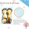 COQOFA 100 Pcs Star Printed Sealable Gift Wrap Cello Cellophane Bags Self sealing Adhensive Treat Bags Party Favor bags (4x6inch, Blue) view 3