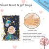 COQOFA 100 Pcs Star Printed Sealable Gift Wrap Cello Cellophane Bags Self sealing Adhensive Treat Bags Party Favor bags (4x4inch, Gold) view 3