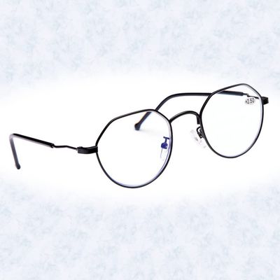 FREAZE Intelligent Multifocus Reading Glasses Progressive Lens Eyeglasses Metal Frame Readers (Black/Gold/Grey) 1.0-3.5 Unisex (Color : Black, Size : +3.5)