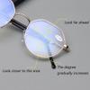FREAZE Intelligent Multifocus Reading Glasses Progressive Lens Eyeglasses Metal Frame Readers (Black/Gold/Grey) 1.0-3.5 Unisex (Color : G, Size : +1.0) view 2