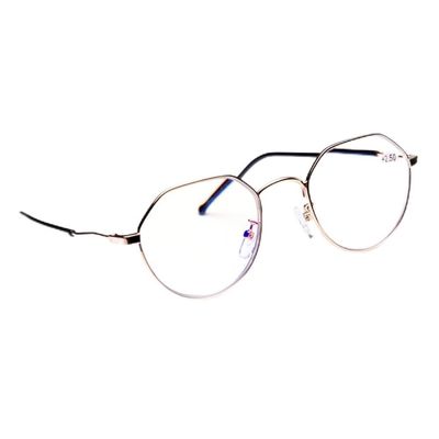 FREAZE Intelligent Multifocus Reading Glasses Progressive Lens Eyeglasses Metal Frame Readers (Black/Gold/Grey) 1.0-3.5 Unisex (Color : Gold, Size : +3.0)