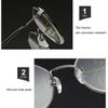 FREAZE Intelligent Multifocus Reading Glasses Progressive Lens Eyeglasses Metal Frame Readers (Black/Gold/Grey) 1.0-3.5 Unisex (Color : Gold, Size : +3.0) view 3