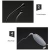 FREAZE Intelligent Multifocus Reading Glasses Progressive Lens Eyeglasses Metal Frame Readers (Black/Gold/Grey) 1.0-3.5 Unisex (Color : Gold, Size : +3.0) view 4