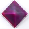 2.6" 280g Dyed Magenta Banded Agate Pyramid Polished Natural Layered Chalcedony Gemstone Crystal Mineral Dcor Specimen - India + One Clear Quartz Pebble view 4